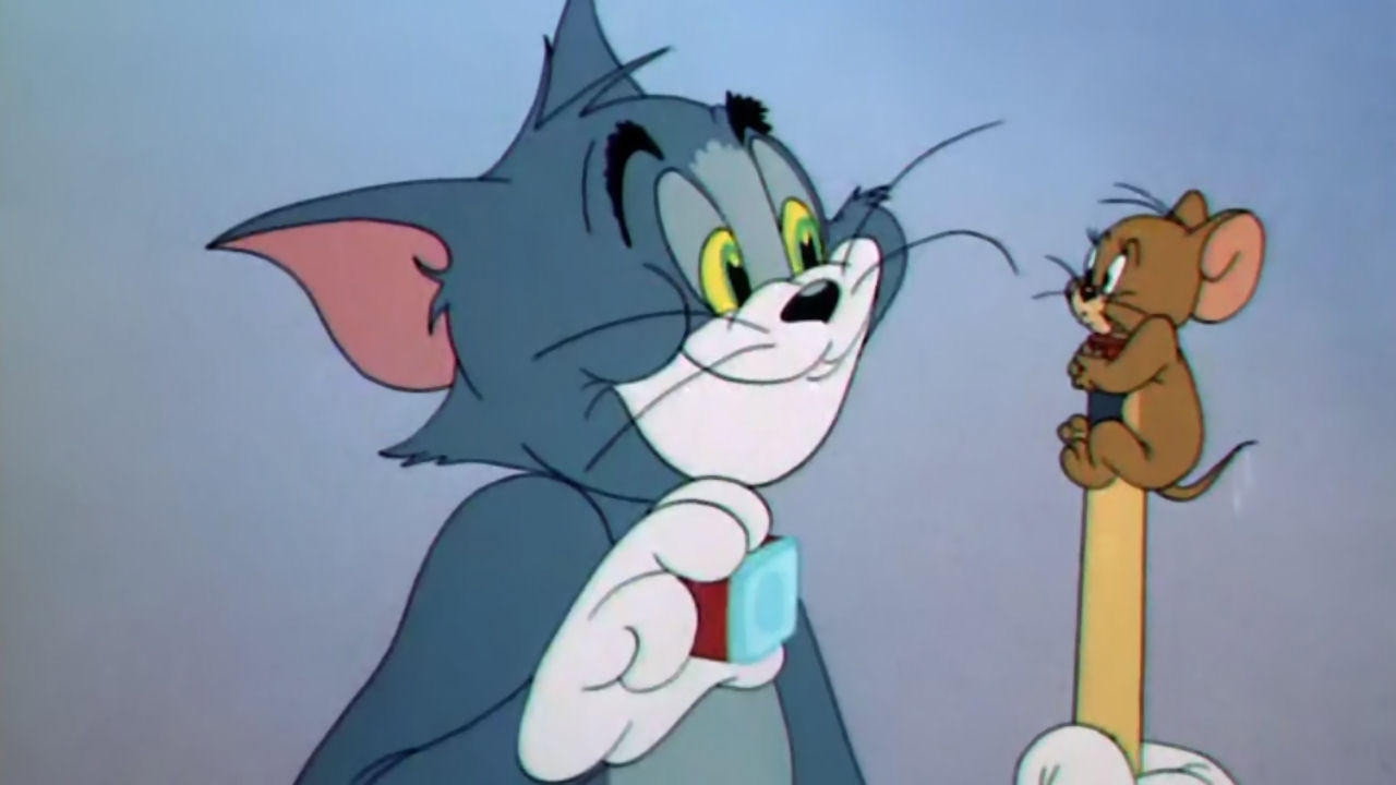 Tom et Jerry jouent au billard