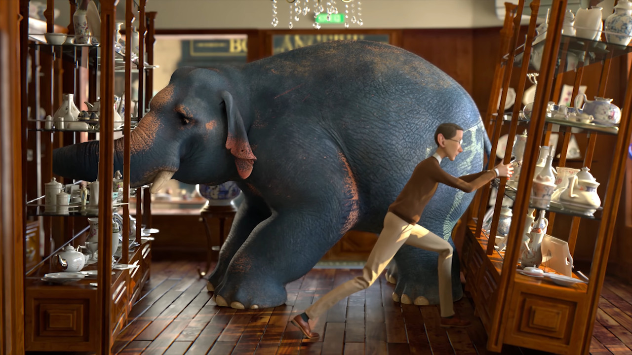 Comme un éléphant dans un magasin de porcelaine