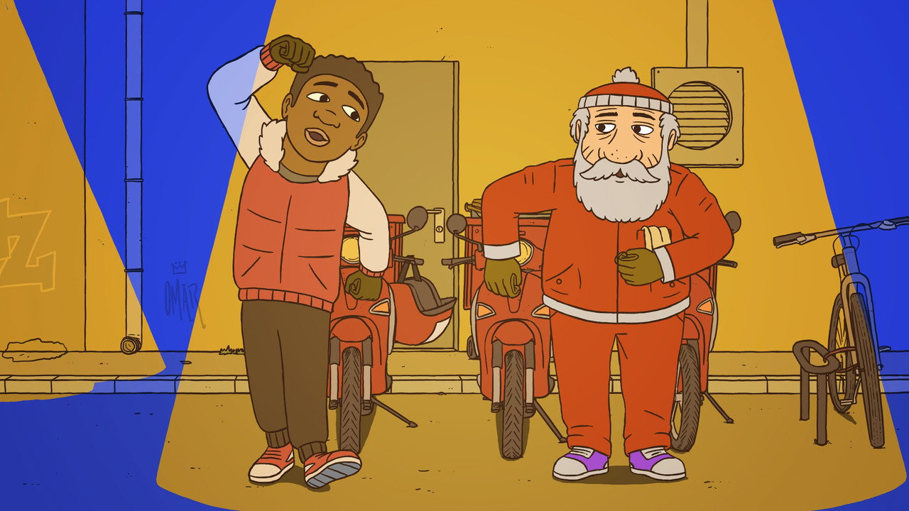 Marcel le père Noël (et le petit livreur de pizzas)