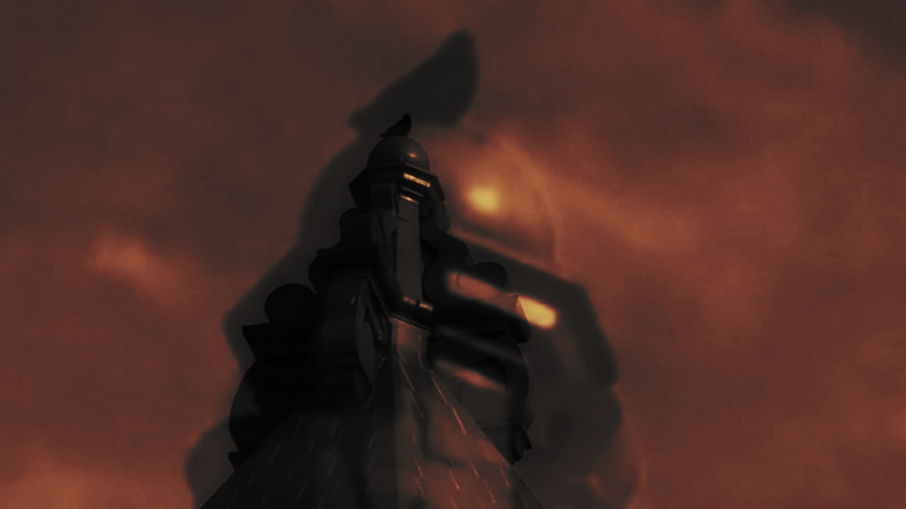 A Bird Sits atop the Spire