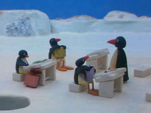 Pingu à l'école