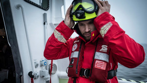 Rescue from the burning tanker