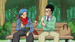 Réunion maître & élève : Son Gohan et Trunks du futur
