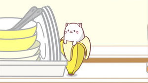 Bananya, le chaton vivant dans une banane