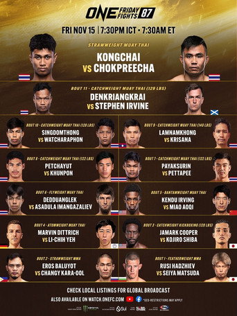 ONE Friday Fights 87: Kongchai vs. Chokpreecha