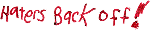 Haters Back Off logo