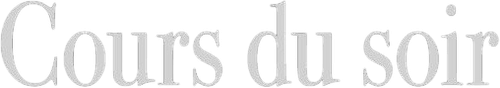 Cours du soir logo