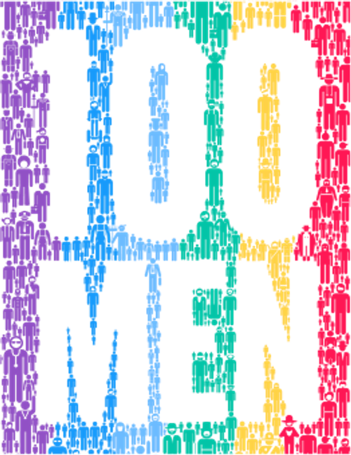 100 Men logo
