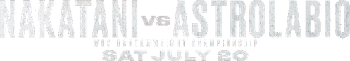 Junto Nakatani vs. Vincent Astrolabio logo