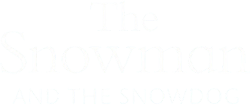Le bonhomme de neige et le petit chien logo