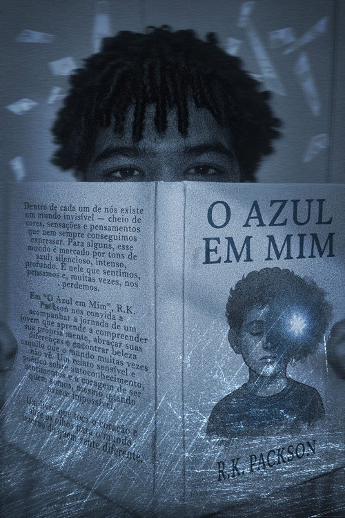 entrelinhas azuis