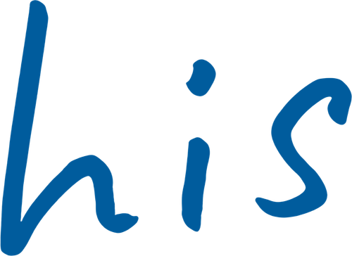 His - I didn't think I would fall in love logo