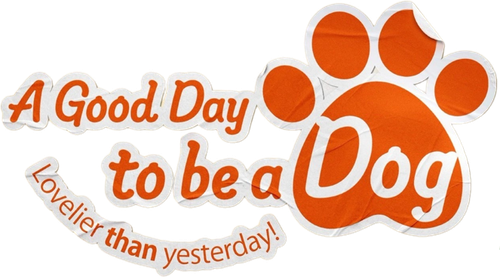 Une bonne journée pour être un chien logo
