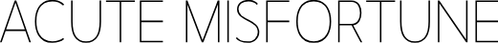 Acute Misfortune logo