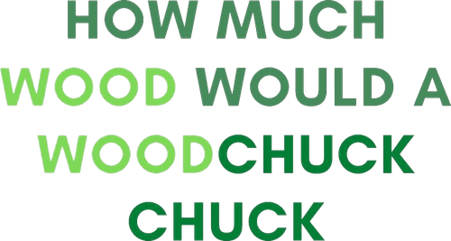 How Much Wood Would a Woodchuck Chuck logo