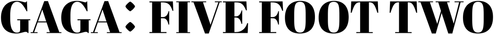 Gaga: Five Foot Two logo