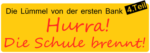 Hurra, die Schule brennt logo