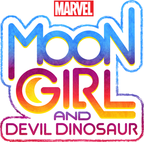 Marvel's Moon Girl and Devil Dinosaur logo