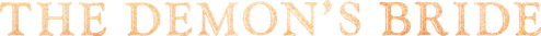 The Demon's Bride logo