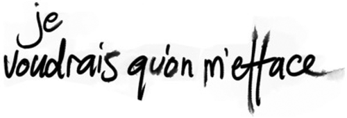 Je voudrais qu'on m'efface logo