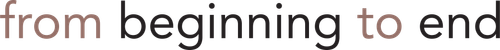 From Beginning to End logo
