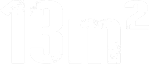 13 m² logo