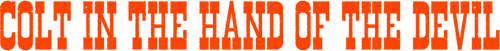 Colt in the Hand of the Devil logo
