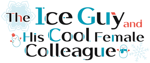 The Ice Guy and His Cool Female Colleague logo