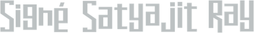 Signé Satyajit Ray logo