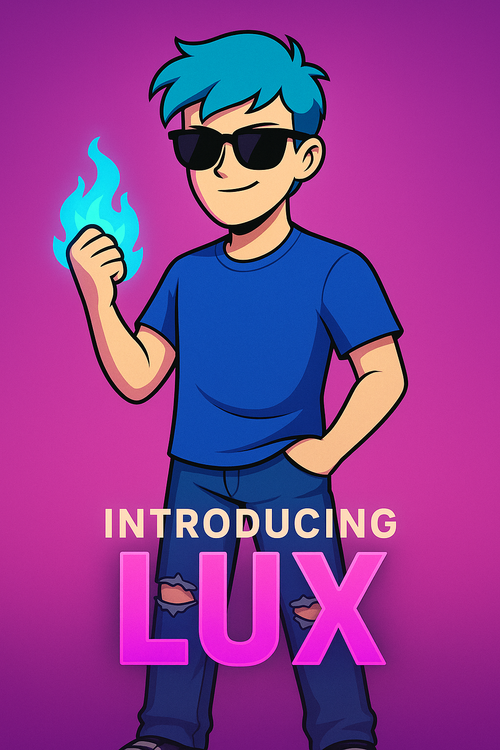 The Lux Show FT MrCyaLUX logo