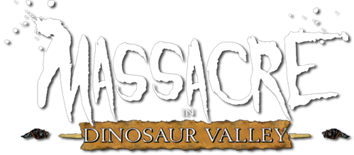 Massacre dans la vallée des dinosaures logo