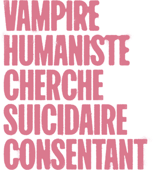Vampire humaniste cherche suicidaire consentant logo