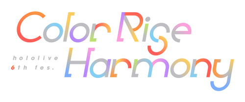 hololive 6th fes. Color Rise Harmony Day 1 hololive Stage 1 logo