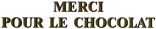 Merci pour le chocolat logo