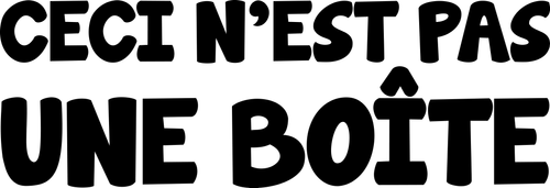 Ceci n’est pas une boîte logo