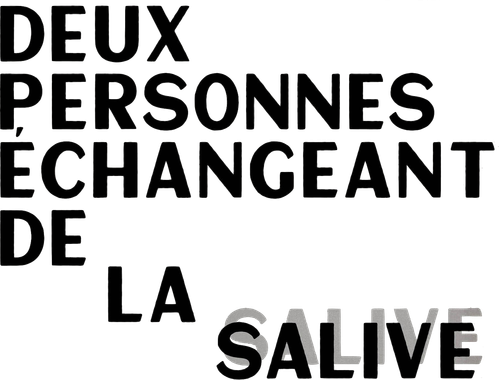 Deux personnes échangeant de la salive logo