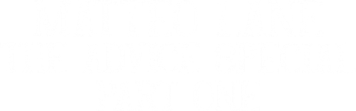 Matteo Lane: The Advice Special logo