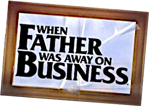 Papa est en voyage d'affaires logo