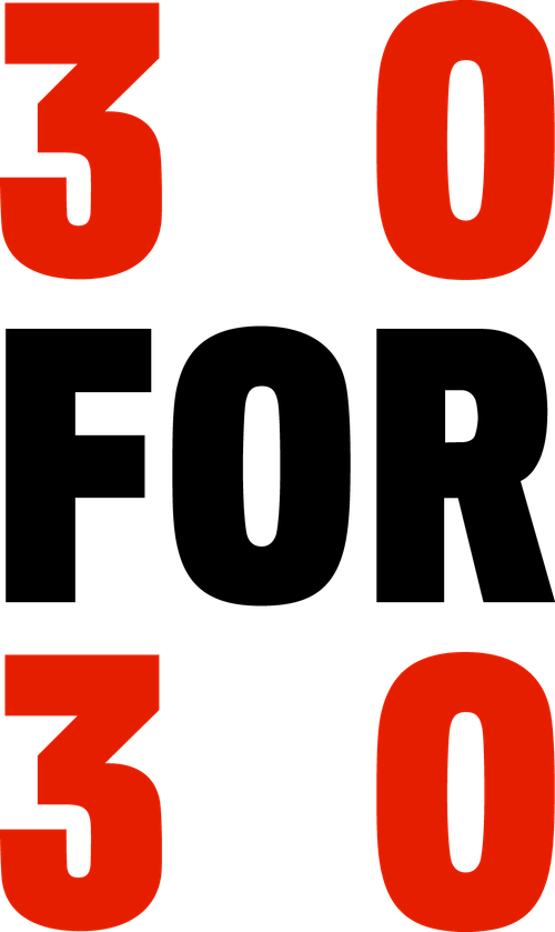 30 for 30 logo