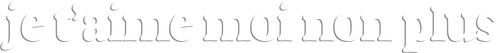 Je t'aime moi non plus logo