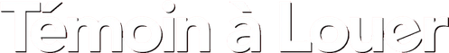 Témoin à louer logo