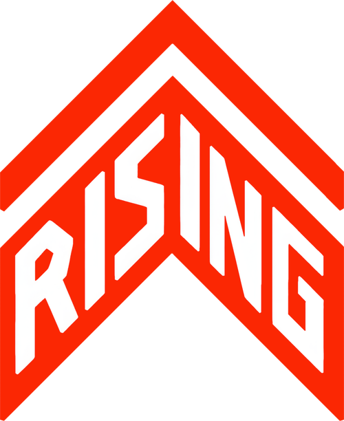 RISING logo
