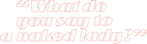 What Do You Say to a Naked Lady? logo