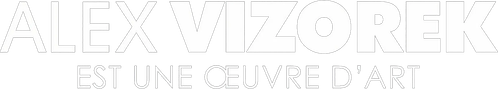 Alex Vizorek est une œuvre d'art logo