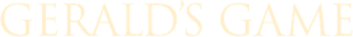 Gerald's Game logo