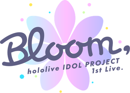 hololive IDOL PROJECT 1st Live.『Bloom,』 logo
