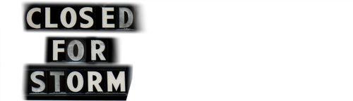 Closed for Storm logo