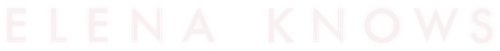Elena Knows logo
