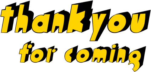 Thank You For Coming logo