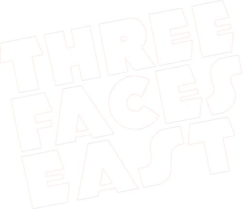 Three Faces East logo
